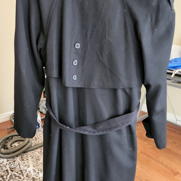 Black wool lined fallcoat - Picture 2 of 4
